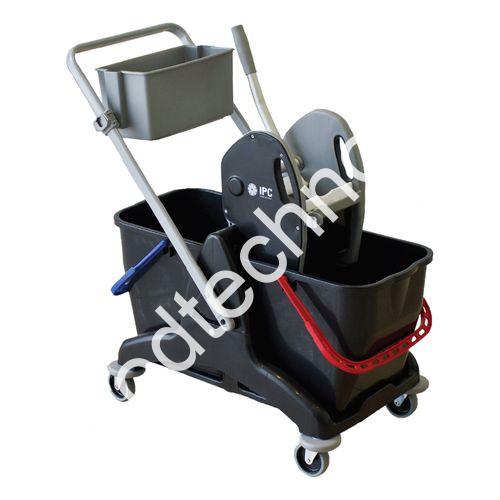 Тележка хромированная 2х25л Black is Green Euromop