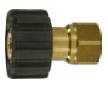 Переходник M22x1,5гайка - 3/8внут (удлиненный), 400bar, латунь