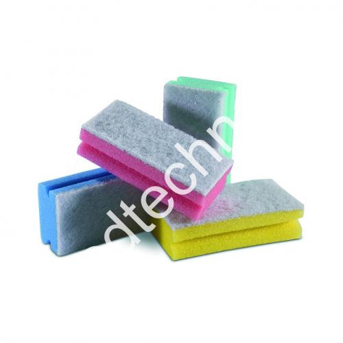 7152057 Губка Sponcolor с белым абразивом Губка Sponcolor с белым абразивом
